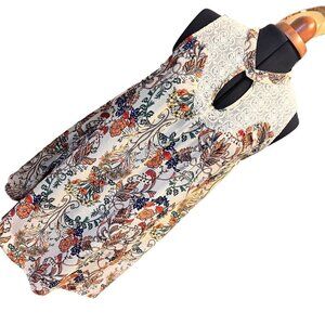Umgee Boho Floral Swing Mini Dress/Tunic Small